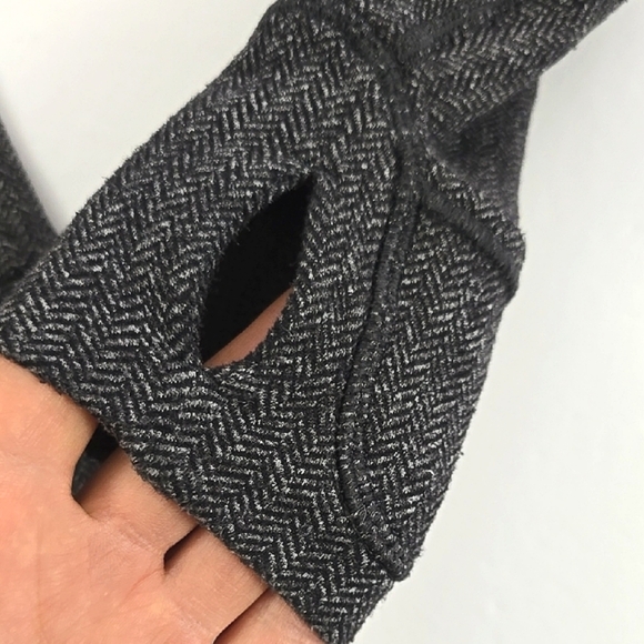 Lululemon Think Fast Pullover Top Mini Check Pique Black Heathered Black Size 2 - Picture 8 of 16
